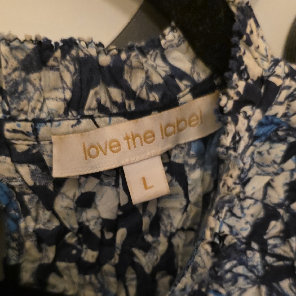 Love The Label Blue and White Dress